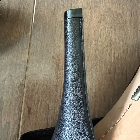 Vince Camuto Black Aviator Sheep High Heeled Bootie - Picture 6 of 6